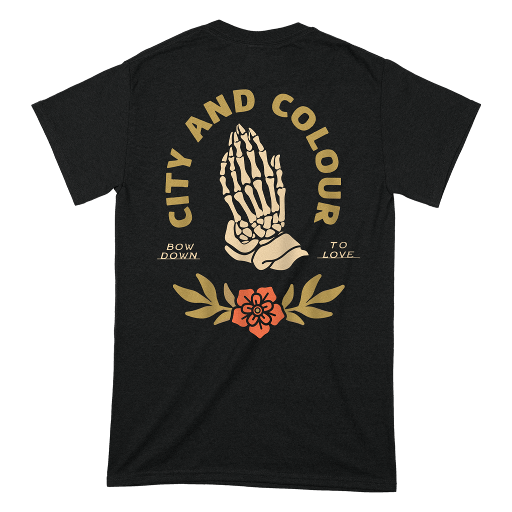 Bow Down To Love - Skeleton Hands T-Shirt