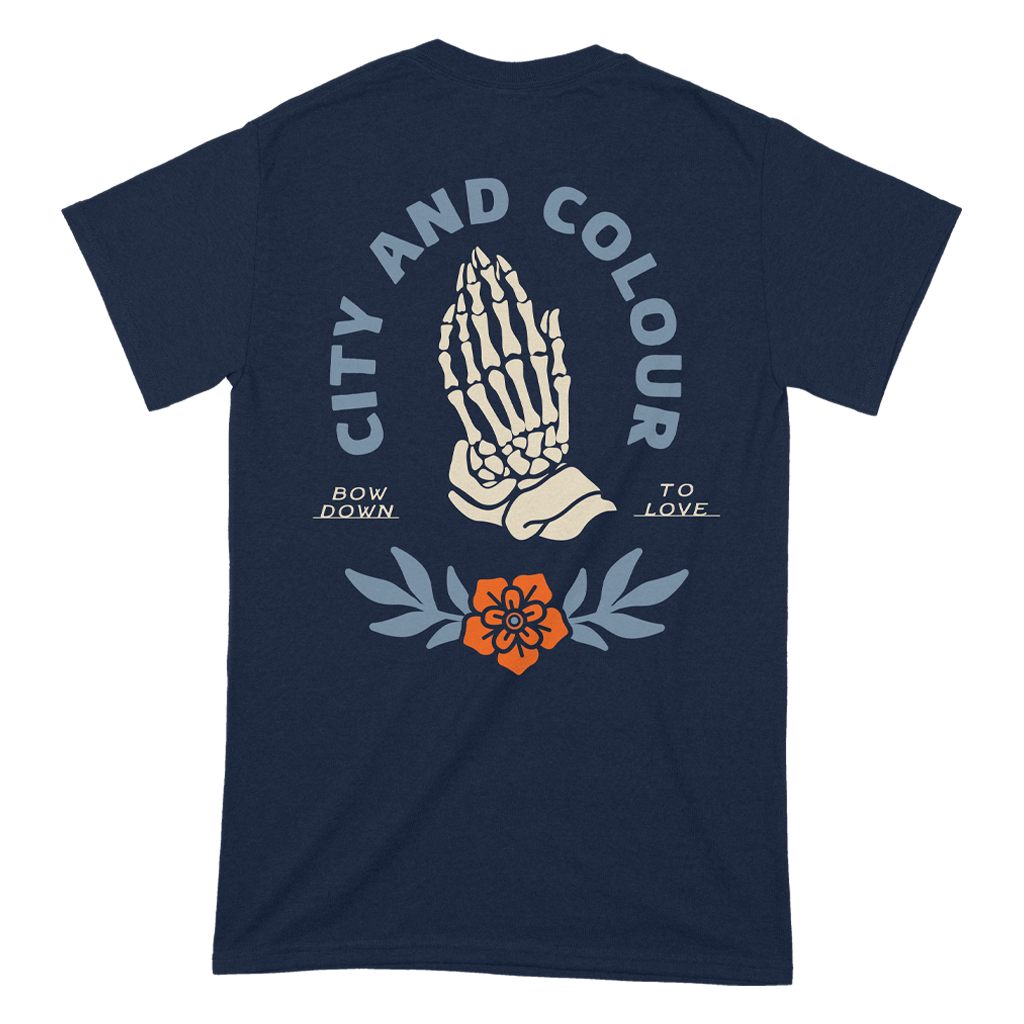 Bow Down To Love - Skeleton Hands T-Shirt