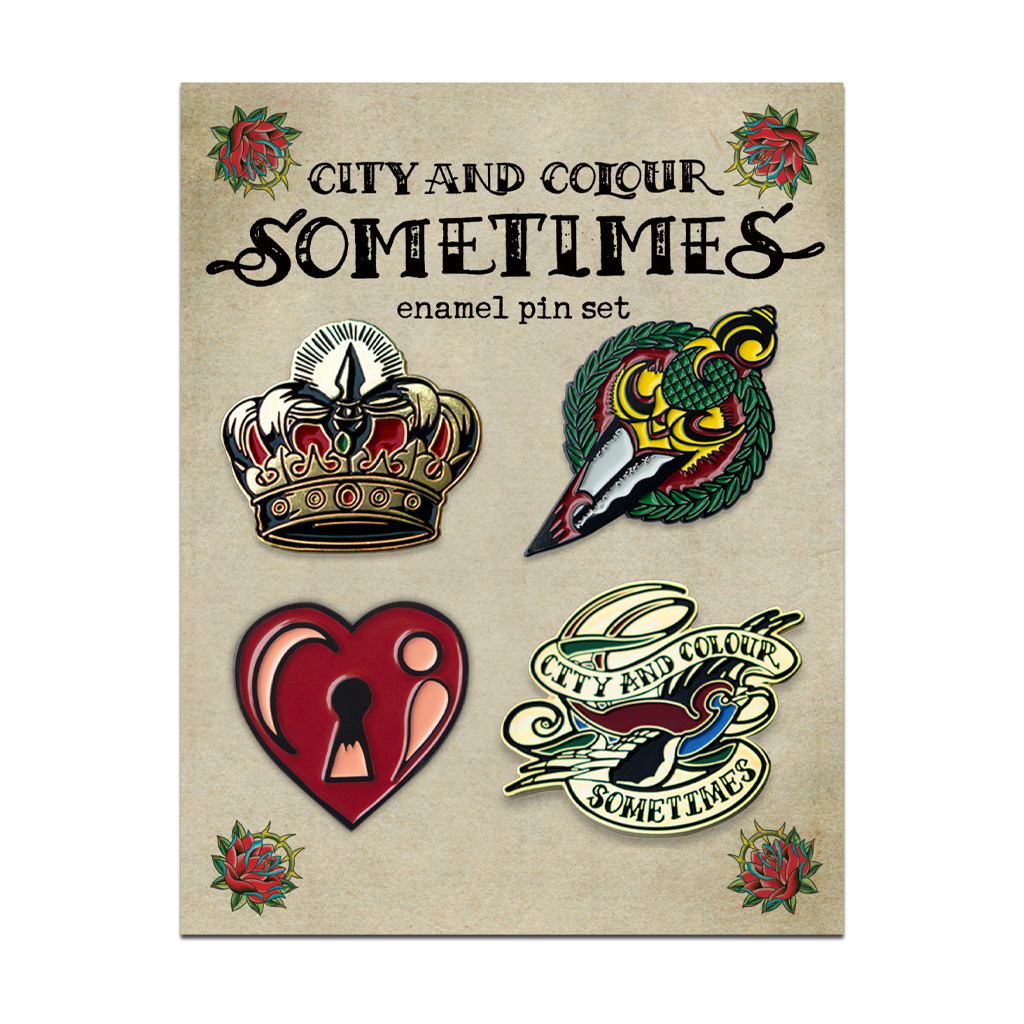 Sometimes City and Colour Sometimes Enamel Pin Set - City and Colour Store