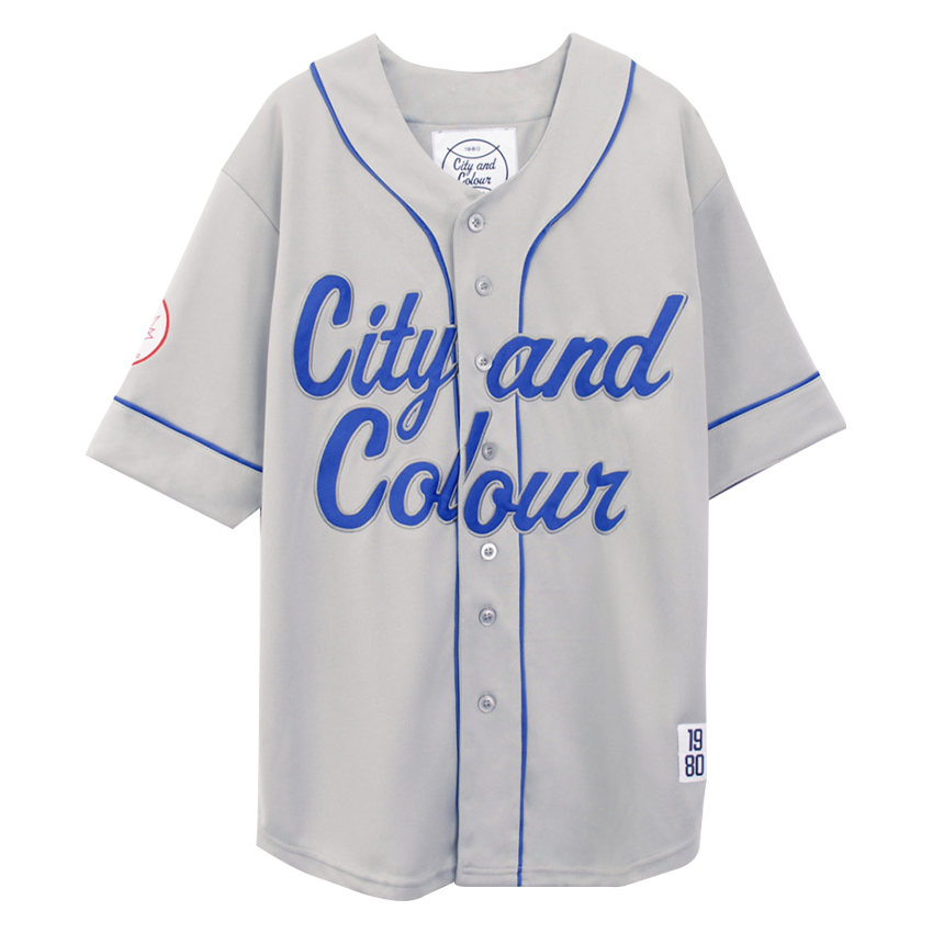 City and Colour City and Colour Grey/Blue Baseball Jersey - City